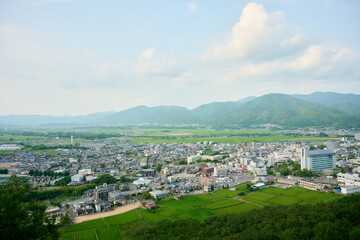 西山の展望台から見える景色