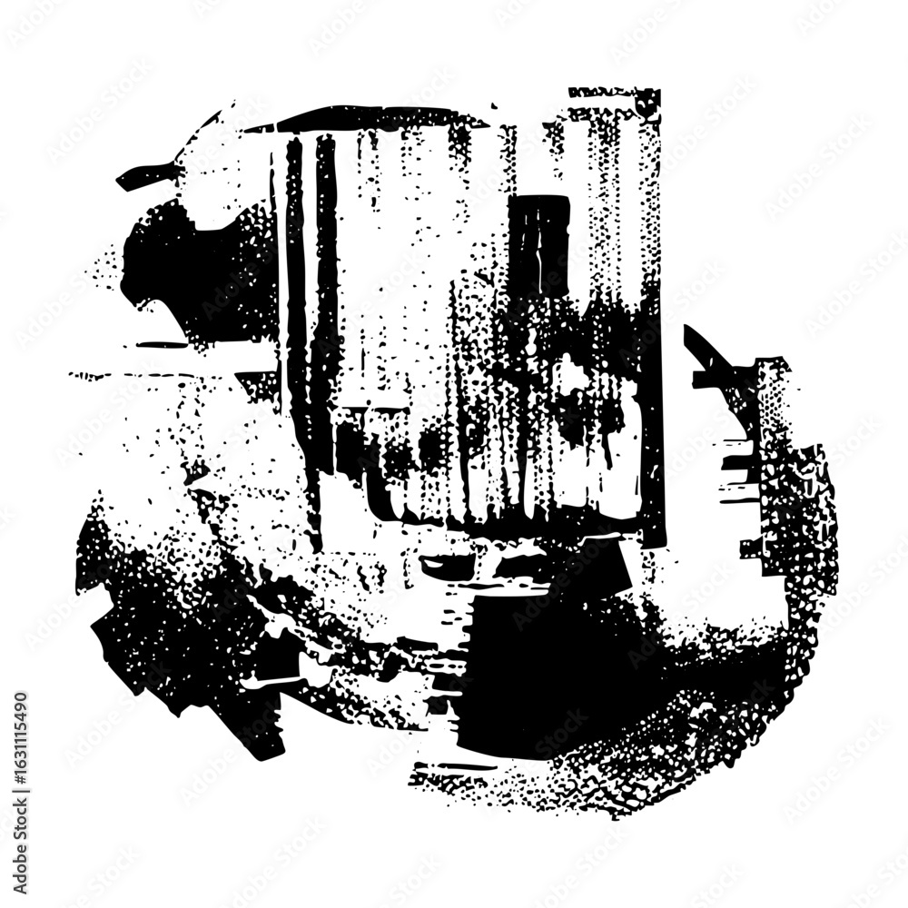 Poster vector abstract geometric shapes create a dynamic urban skyline .