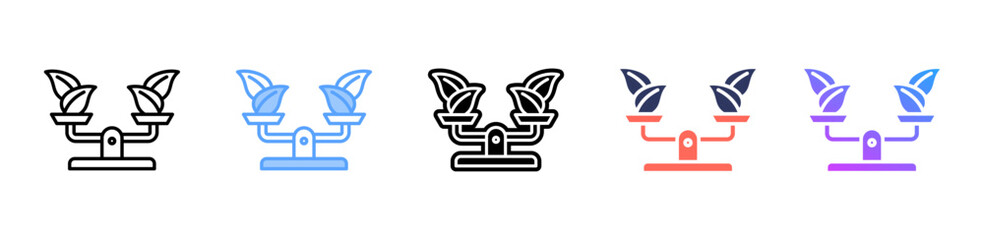 Environmental Law icon sheet multiple style collection