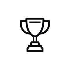 Trophy Icon with Background, Symbolizing Victory and Achievement