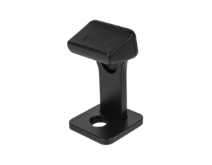 Black metal bracket support hardware equipment on transparent background