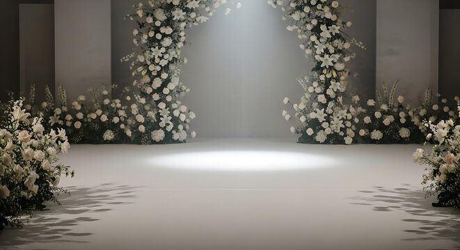 Elegant floral display creating a serene ambiance for sophisticated celebrations scene