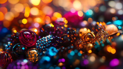 abstract background of colorful beads