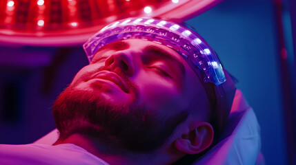 portrait of a young man in a nightclub