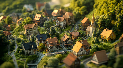 aerial view of city