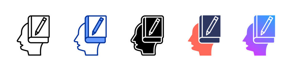 Mindful Journaling icon sheet multiple style collection