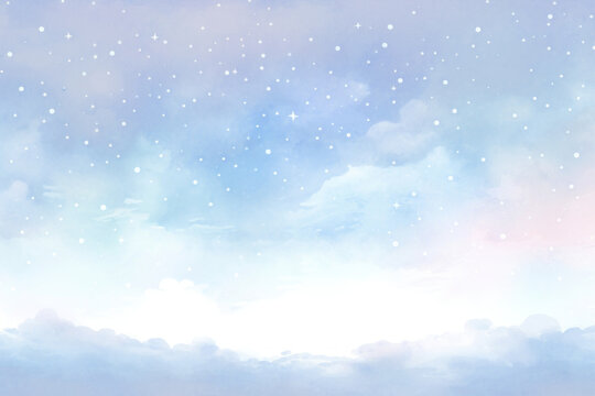Dreamy starry night sky png overlay effect, transparent background