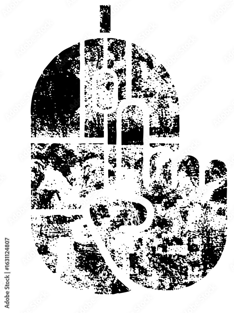 Poster Vector Abstract building combines architectural elements into a circular .