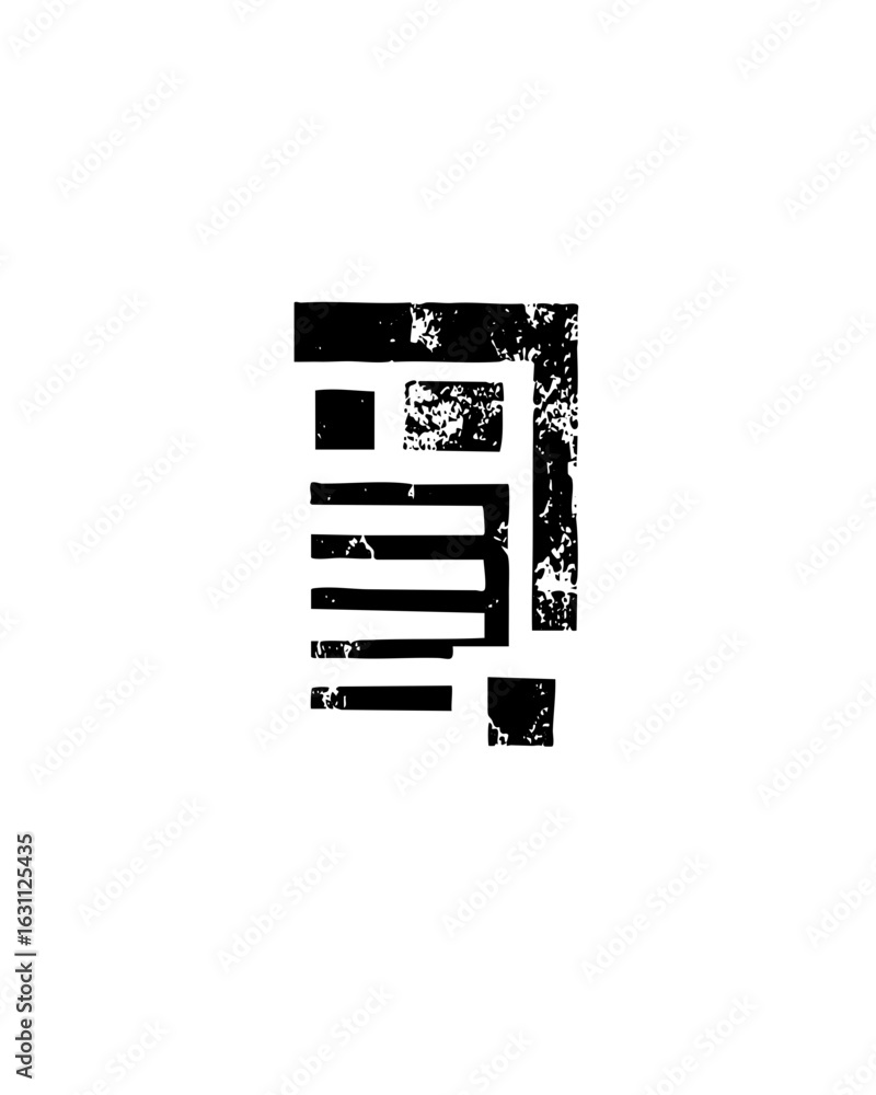 Poster vector abstract geometric featuring stacked rectangles and a vertical .