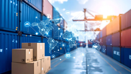 Global Logistics Cargo Containers.