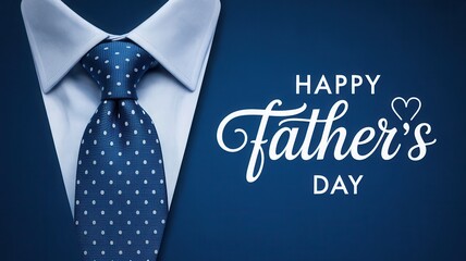 Celebrate Dad with this stylish Father's Day greeting featuring a classic suit and tie design.