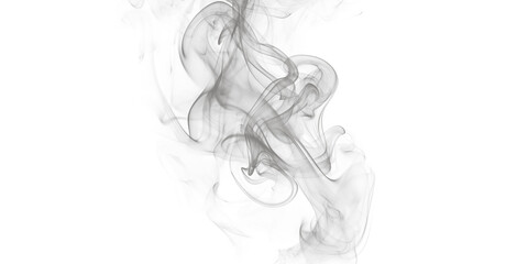 Abstract depiction of gray smoke billowing against a dark black background creating a hazy effect © synthetic
