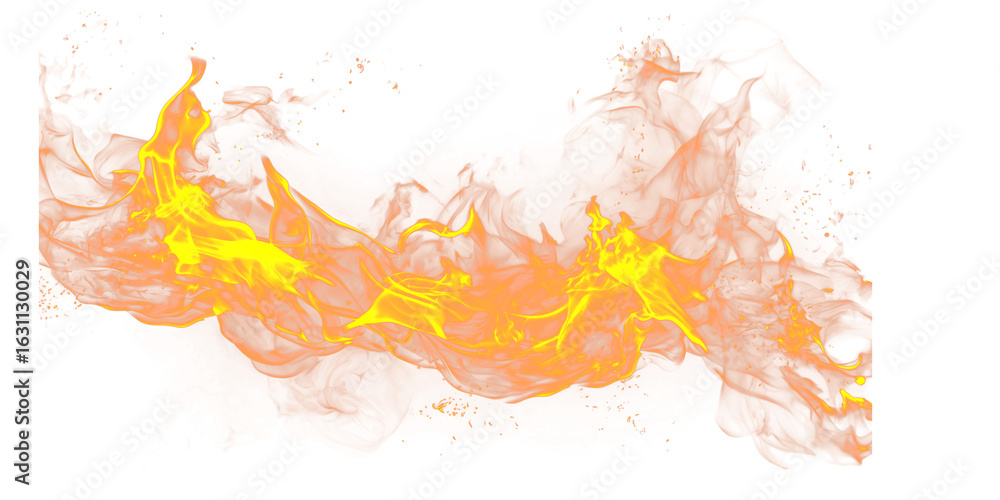 Poster a vibrant display of fiery flames against a stark black backdrop creating a dramatic and intense vis