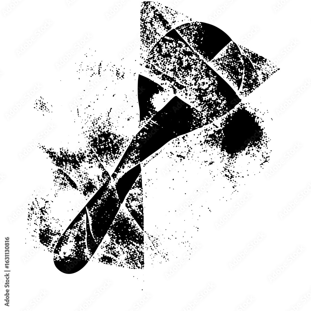 Poster vector abstract with distressed texture.
