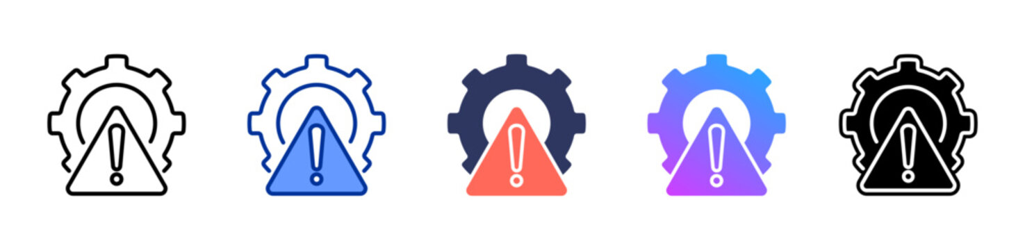 Risk Management icon sheet multiple style collection