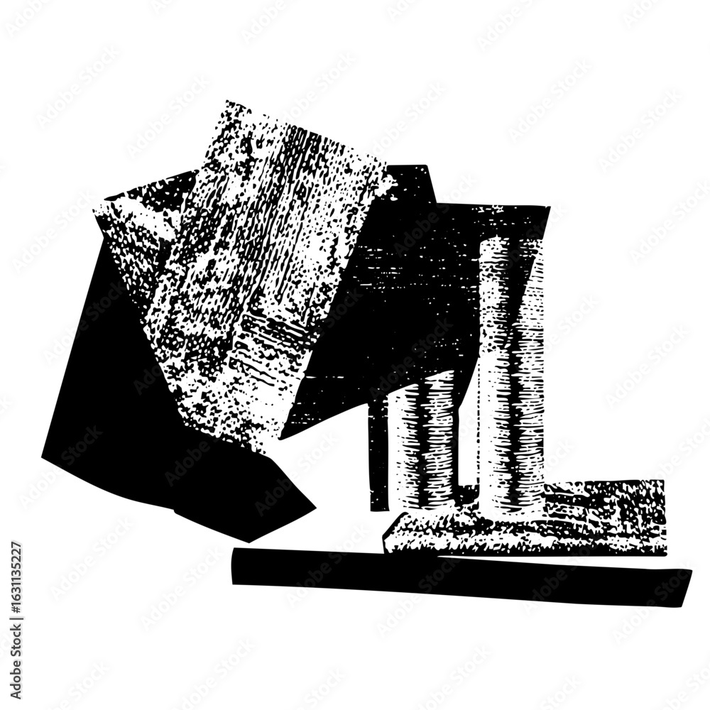 Poster vector abstract geometric shapes create a dynamic architectural composition.