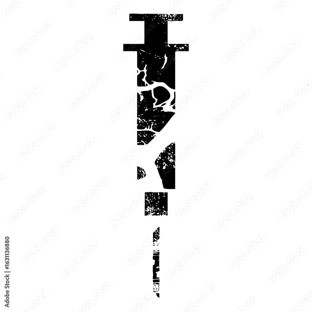 Poster vector abstract typographic featuring fragmented letterforms.