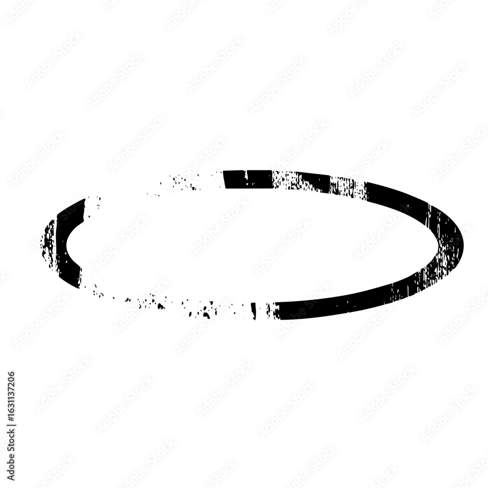 Poster vector abstract curved shape with angled ends resembling a stylized bracket.