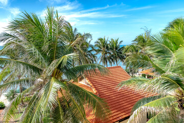 Golden Coast 4-star Resort, Phan Thiet, Binh Thuan Province, Vietnam - June 30, 2025: The resort is...