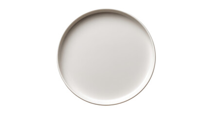 Plain white round plate on a black background, perfect for showcasing culinary delights.