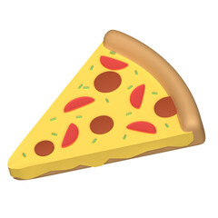 Pizza 3D illustration
