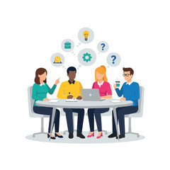 Diverse Team Collaboration for Business Strategy and Brainstorming with Innovative Ideas