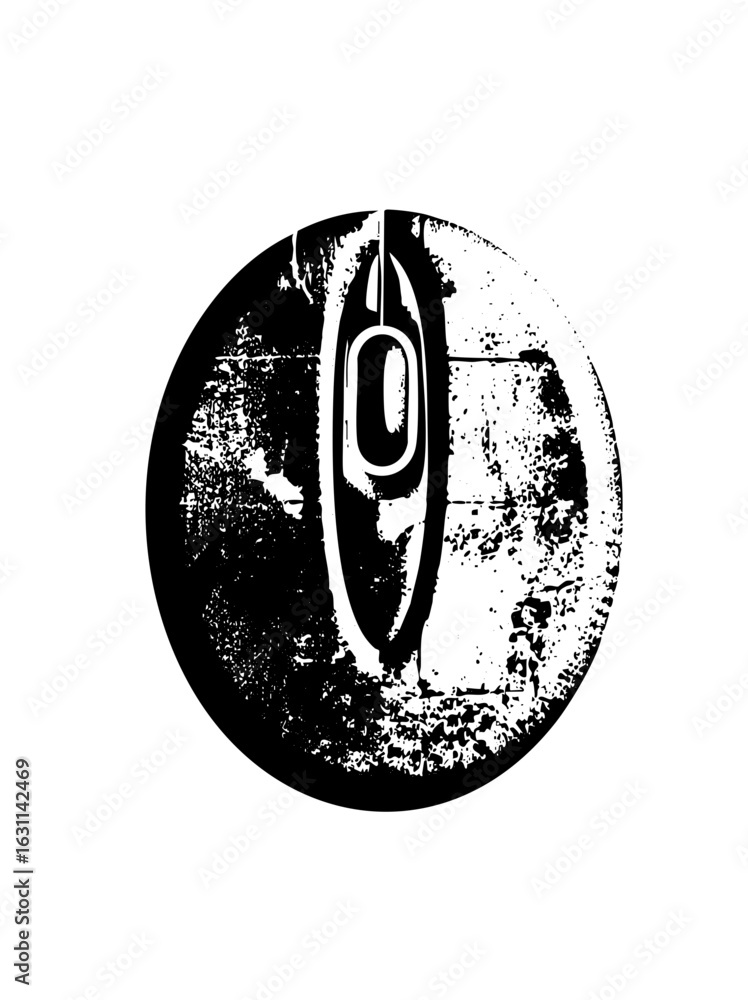 Poster vector abstract within a circular frame.