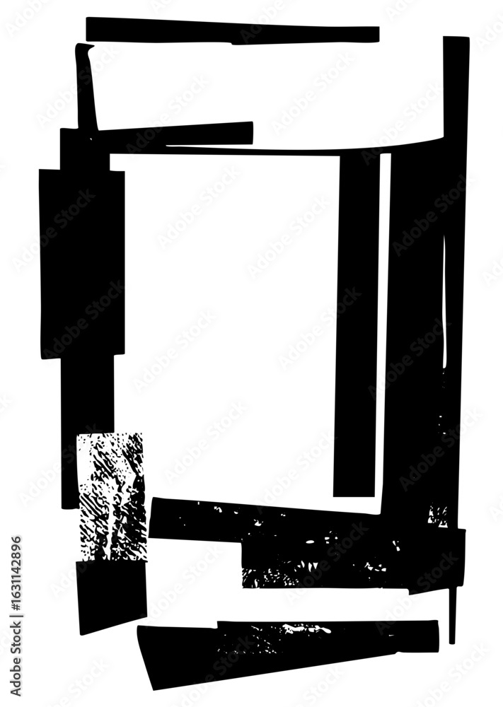 Poster Vector Abstract geometric rectangles create a dynamic layered composition.