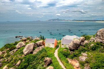 Qui Nhon City, Binh Dinh Province, Vietnam - June 13, 2025: Trung Luong tourist area in Phu Cat,...