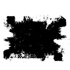 Naklejka premium Vector Abstract black ink splash element.