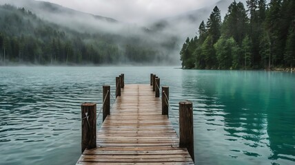 lake in the mountains
