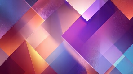 Obraz premium Abstract Geometric Design: Vibrant Hues and Overlapping Shapes