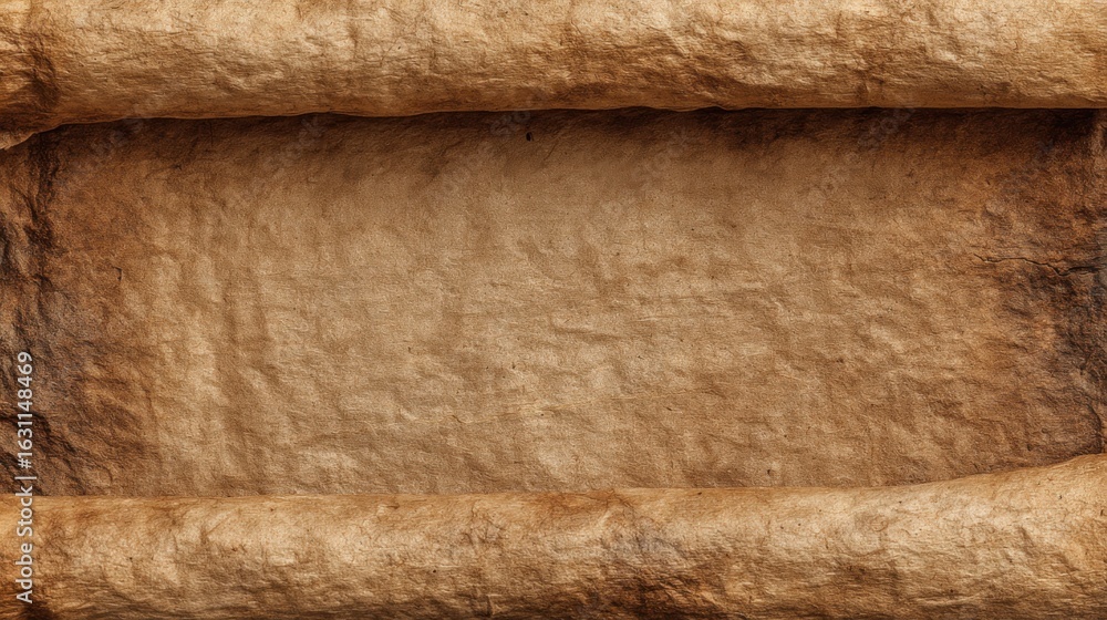 Poster complex layers of handmade paper create a warm and textured backdrop. the earthy colors and uneven s
