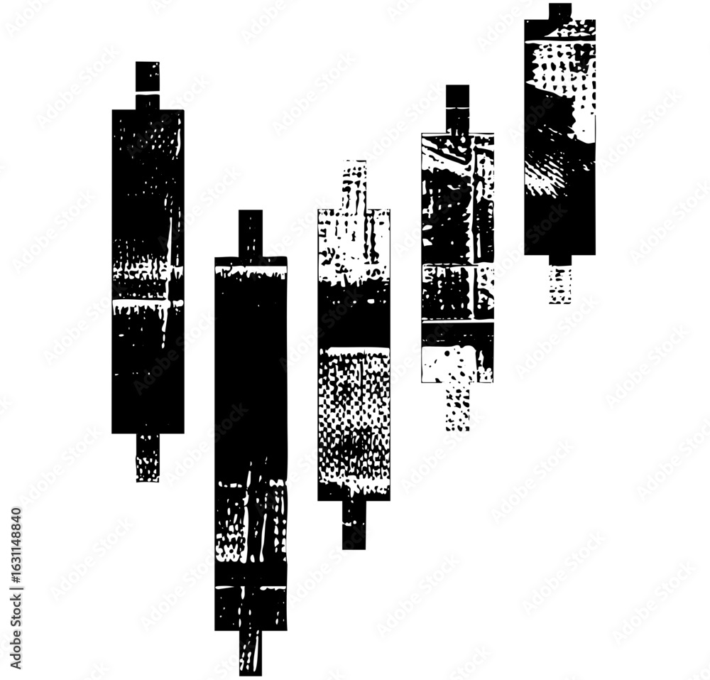 Poster vector abstract geometric blocks create a dynamic fragmented composition.