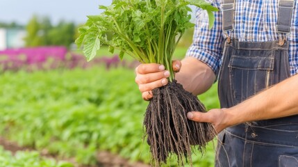Gardening enthusiast showcasing beautiful blooms local flower shop portrait vibrant environment up close floral passion