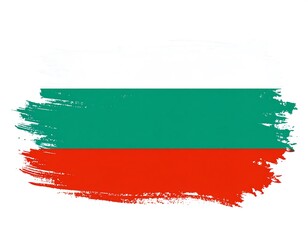 Brushstroke Flag of Bulgaria