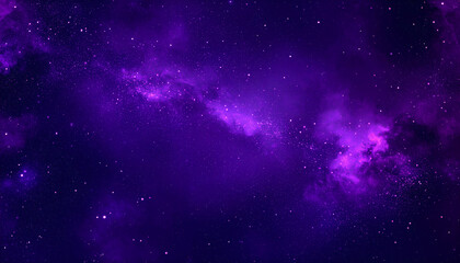 Obraz premium Purple Nebula with Cosmic Background.