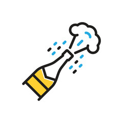 Multi color icon for  pop