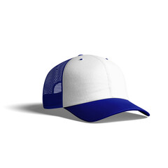 Blue Trucker Hat Mockup