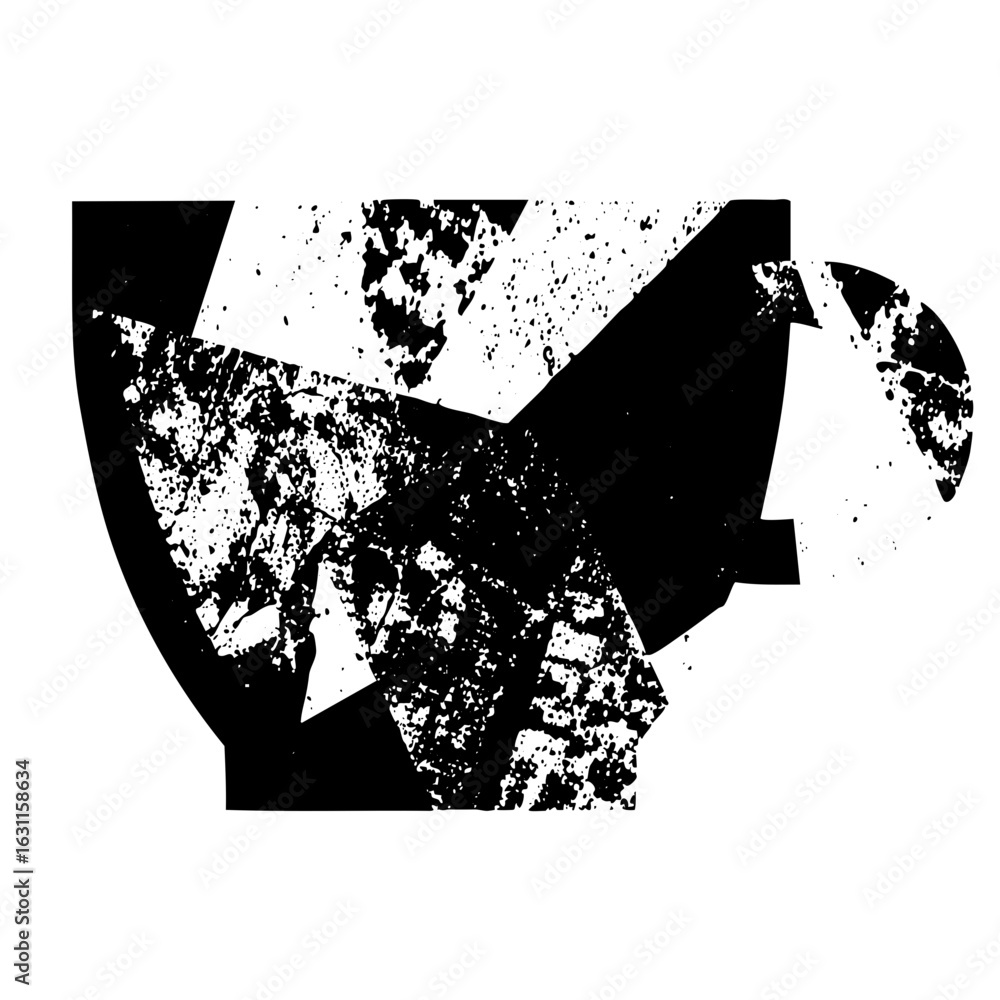 Poster vector abstract geometric shapes create a dynamic distressed .