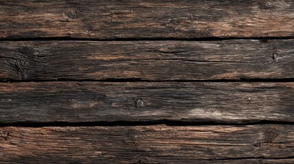 Fototapeta premium Close-up of rustic wooden planks arranged in a weathered pattern, highlighting their textures and natural imperfections. This arrangement conveys a sense of warmth and authenticity.