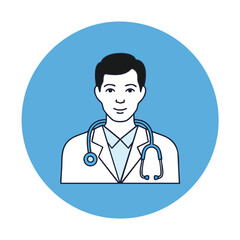 Fototapeta premium Medical Doctors and Healthcare Professionals Vector Illustration