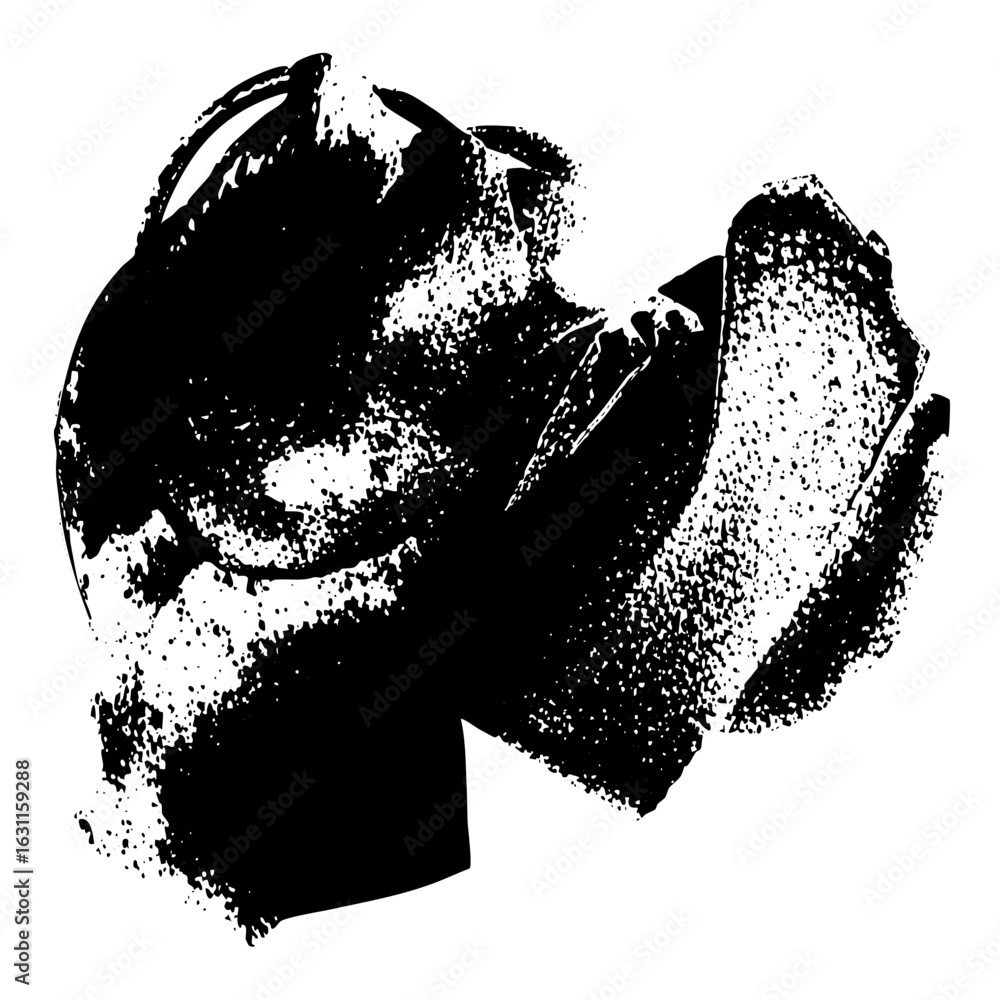 Poster vector abstract figures embrace in a dynamic monochrome .