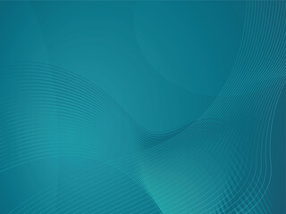 Vector Abstract background modern blue graphic. Emerald color minimal geometric background with waves. For poster, banner, Planner, diary cover, copybook brochures and school books, Brochure	
