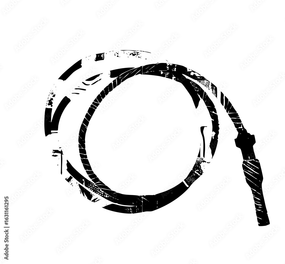 Poster vector abstract circular featuring textured swirling elements.