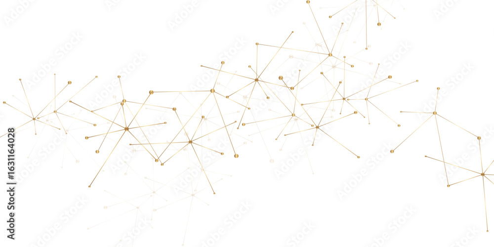 Aufkleber abstract geometric background with connecting dots and lines with low poly triangle shapes. polygona