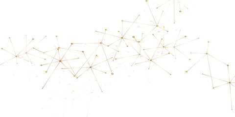 Abstract geometric background with connecting dots and lines with low poly triangle shapes. Polygonal Mesh Background Vector design digital technology concept Global network connection data structure. © Kainat 