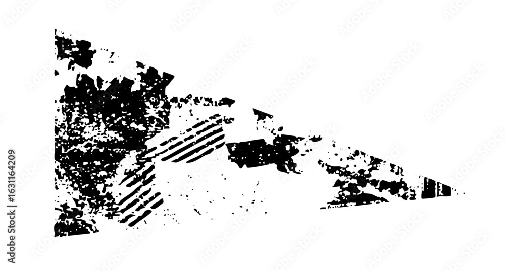 Poster vector abstract black shapes create a dynamic fragmented composition.