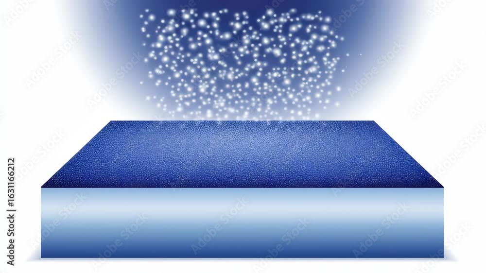 Aufkleber air filter mechanism and pollution concept, schematic representation of a surface with particles abo