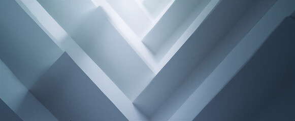 Abstract geometric composition featuring intersecting triangles and straight lines creating a sense of dynamic balance. Modern design aesthetics with smooth edges and clean angles. Shot with macro len